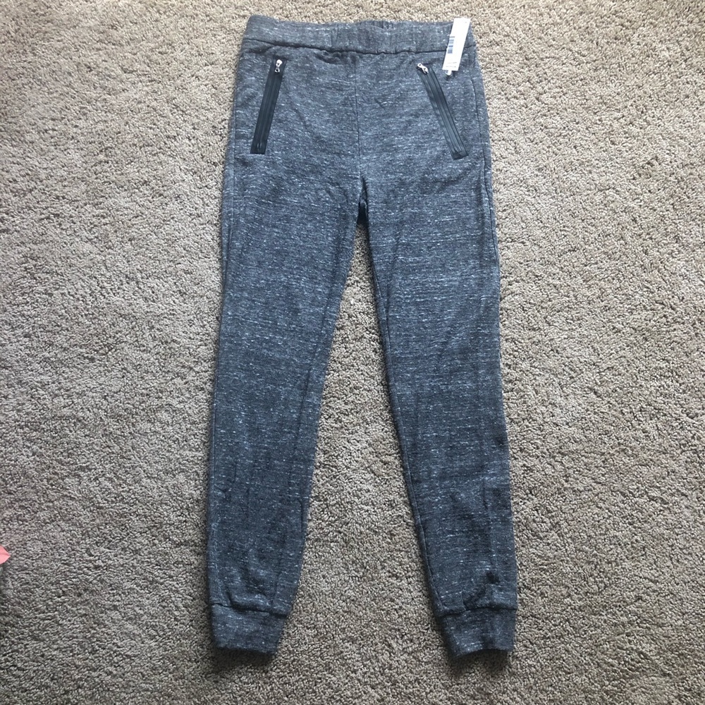 J Brand Grey Heather Jogger Sweats w/Pockets